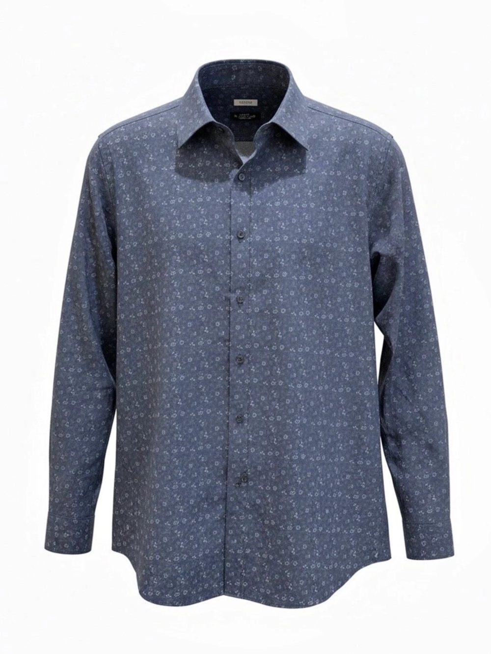 Lucky Brand Slim‑Fit Floral Print Shirt — Size L (16/16.5 × 34/35)☘️